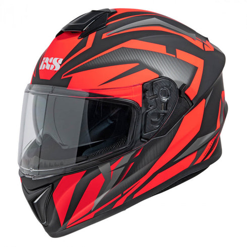 Casca Moto IXS 216 2.1 MATT BLACK-RED